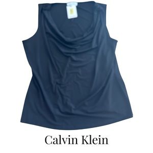 NWT - Calvin Klein Black jersey Tank - Women's XL